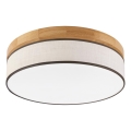 Brilagi - LED-kattovalaisin BELLADONNA LED/36W/230V halkaisija 40 cm kerma/tammi