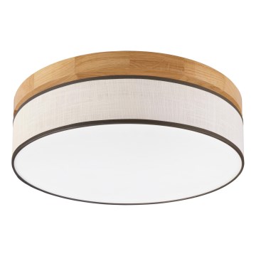 Brilagi - LED-kattovalaisin BELLADONNA LED/36W/230V halkaisija 40 cm kerma/tammi