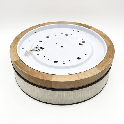 Brilagi - LED-kattovalaisin BELLADONNA LED/36W/230V halkaisija 40 cm kerma/tammi