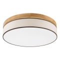 Brilagi - LED-kattovalaisin BELLADONNA LED/36W/230V halkaisija 50 cm kerma/tammi
