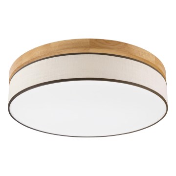 Brilagi - LED-kattovalaisin BELLADONNA LED/36W/230V halkaisija 50 cm kerma/tammi