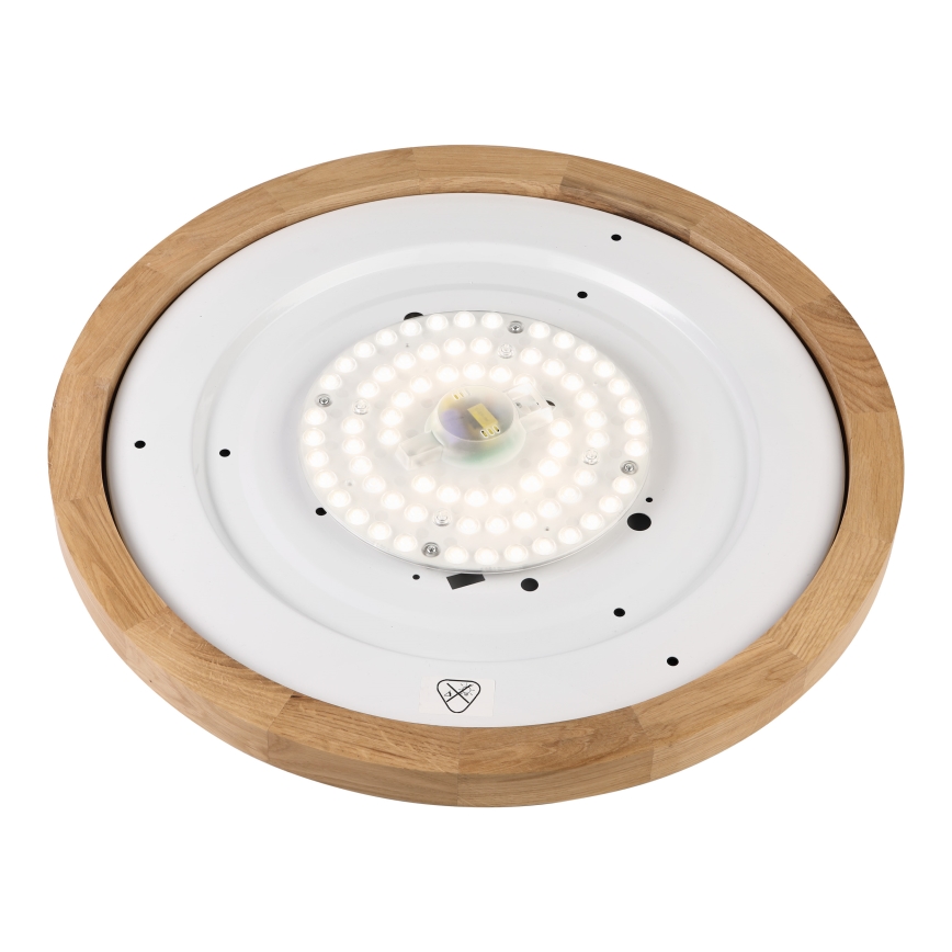 Brilagi - LED-kattovalaisin BELLADONNA LED/36W/230V halkaisija 50 cm valkoinen/tammi