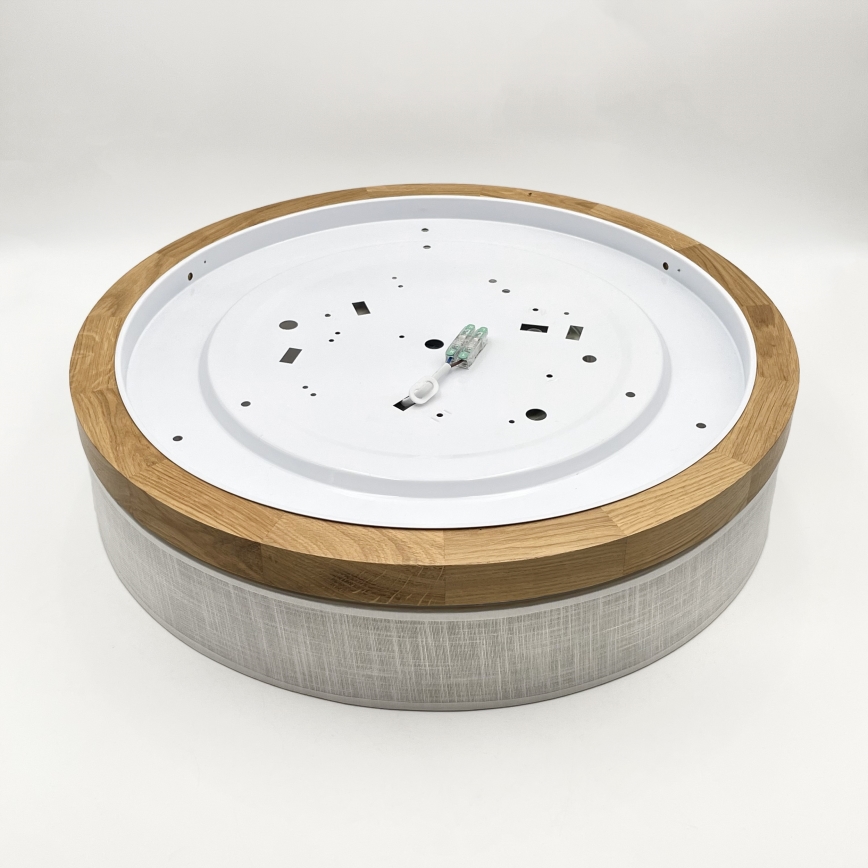 Brilagi - LED-kattovalaisin BELLADONNA LED/36W/230V halkaisija 50 cm valkoinen/tammi