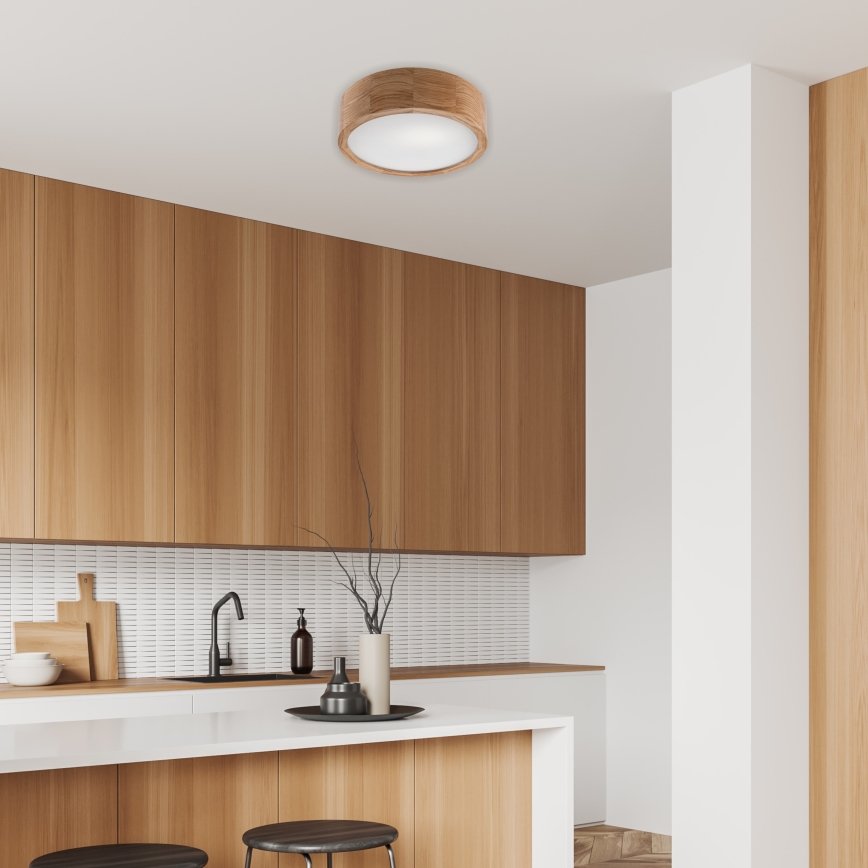 Brilagi - LED-kattovalaisin CARVALHO 1xE27/60W/230V tammi halkaisija 27,5 cm