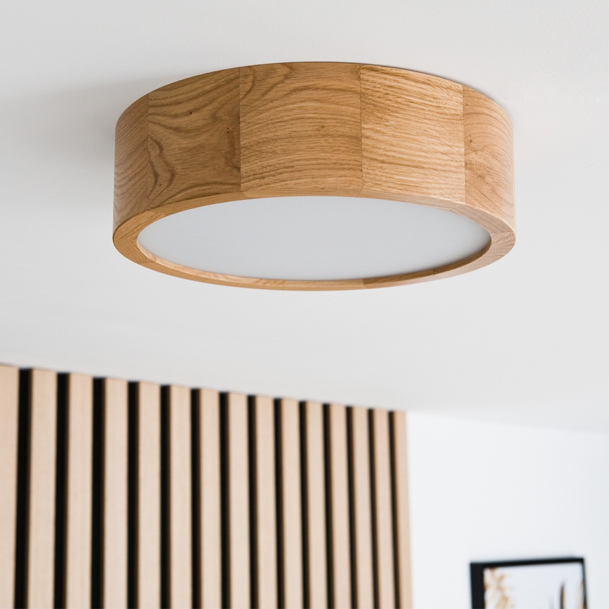Brilagi - LED-kattovalaisin CARVALHO 1xE27/60W/230V tammi halkaisija 27,5 cm