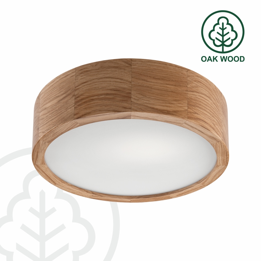 Brilagi - LED-kattovalaisin CARVALHO 1xE27/60W/230V tammi halkaisija 27,5 cm