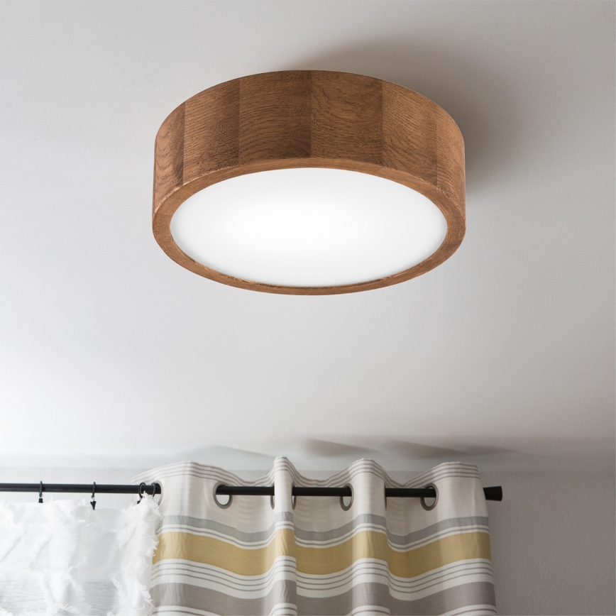 Brilagi - LED-kattovalaisin CARVALHO 1xE27/60W/230V tammi kirsikka halkaisija 27 cm