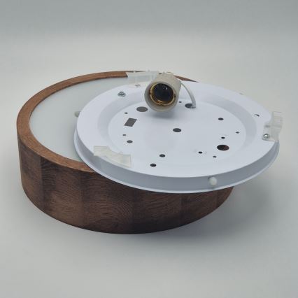Brilagi - LED-kattovalaisin CARVALHO 1xE27/60W/230V tammi kirsikka halkaisija 27 cm