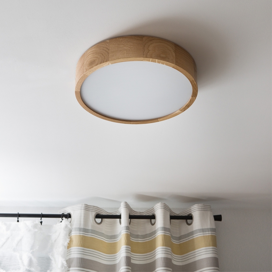 Brilagi - LED-kattovalaisin CARVALHO 2xE27/60W/230V tammi halkaisija 37,5 cm