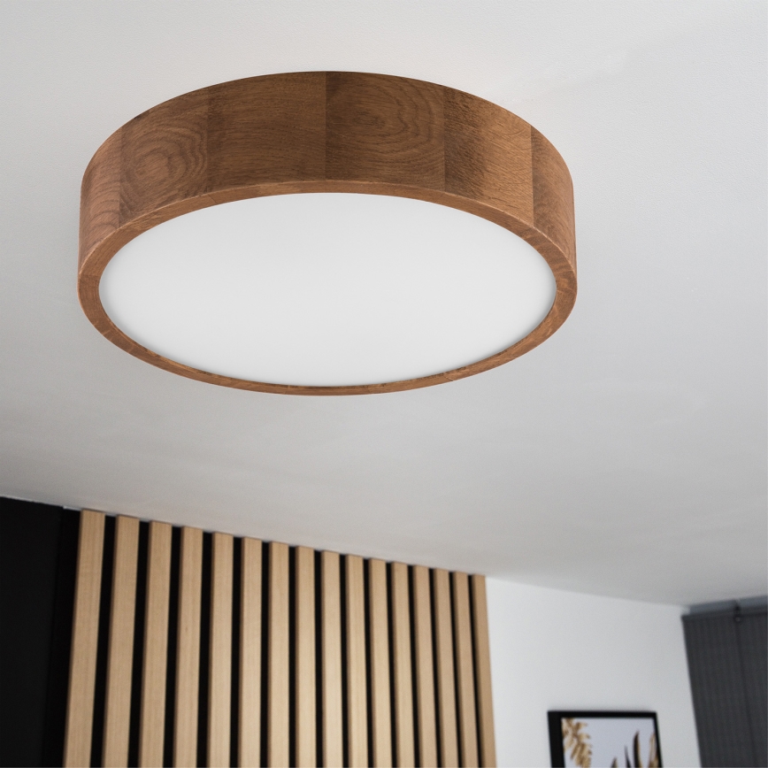 Brilagi - LED-kattovalaisin CARVALHO 2xE27/60W/230V tammi kirsikka halkaisija 37 cm