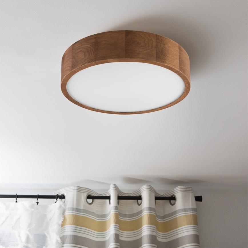 Brilagi - LED-kattovalaisin CARVALHO 2xE27/60W/230V tammi kirsikka halkaisija 37 cm