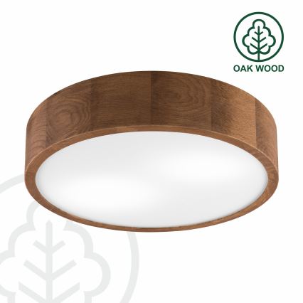 Brilagi - LED-kattovalaisin CARVALHO 2xE27/60W/230V tammi kirsikka halkaisija 37 cm