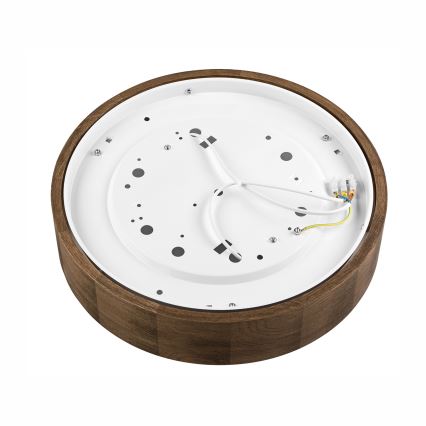 Brilagi - LED Kattovalaisin CARVALHO 2xE27/60W/230V tammi-pähkinä Ø 37 cm