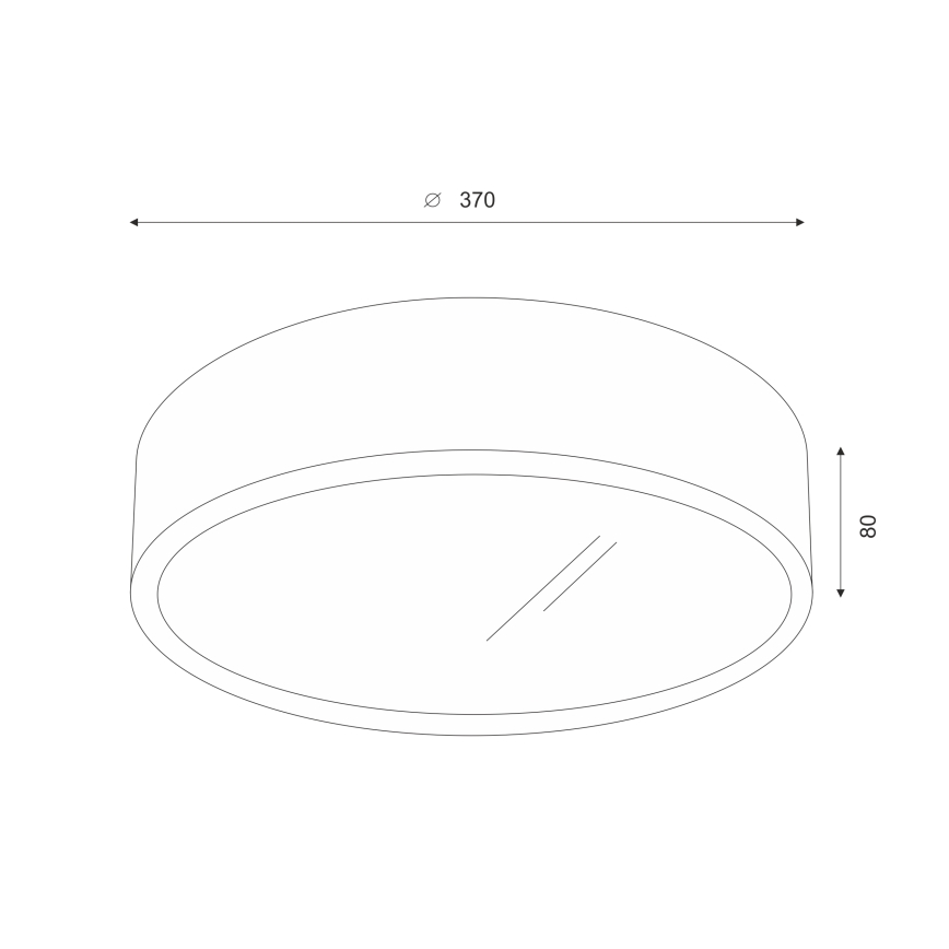 Brilagi - LED Kattovalaisin CARVALHO 2xE27/60W/230V tammi-pähkinä Ø 37 cm