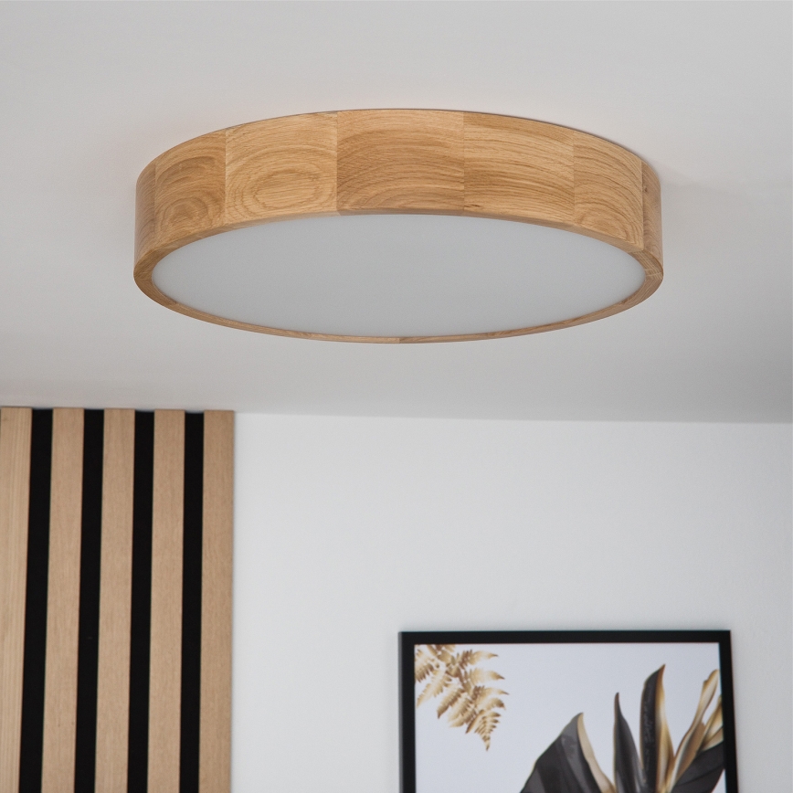 Brilagi - LED-kattovalaisin CARVALHO 3xE27/60W/230V tammi halkaisija 47,5 cm