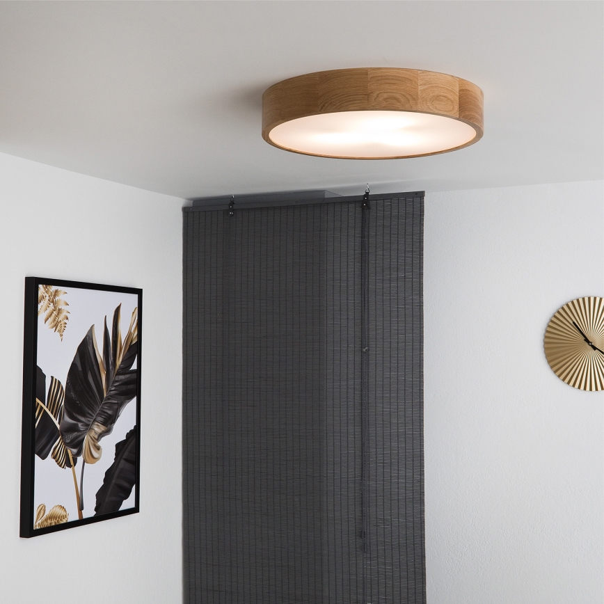 Brilagi - LED-kattovalaisin CARVALHO 3xE27/60W/230V tammi halkaisija 47,5 cm