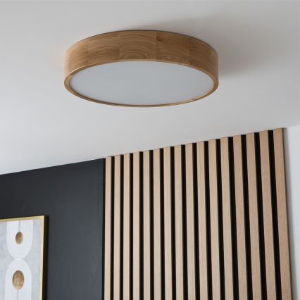 Brilagi - LED-kattovalaisin CARVALHO 3xE27/60W/230V tammi halkaisija 47,5 cm