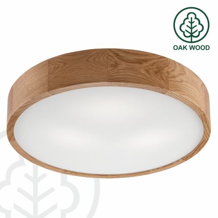 Brilagi - LED-kattovalaisin CARVALHO 3xE27/60W/230V tammi halkaisija 47,5 cm