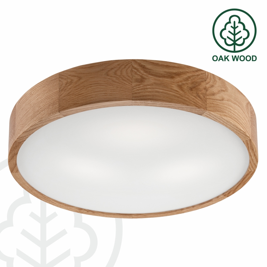 Brilagi - LED-kattovalaisin CARVALHO 3xE27/60W/230V tammi halkaisija 47,5 cm