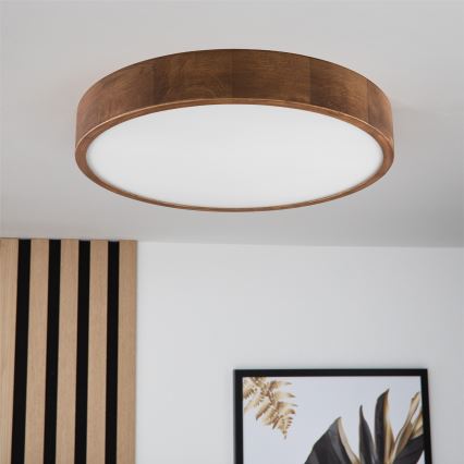 Brilagi - LED-kattovalaisin CARVALHO 3xE27/60W/230V tammi kirsikka halkaisija 47 cm