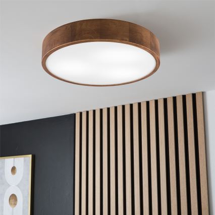 Brilagi - LED-kattovalaisin CARVALHO 3xE27/60W/230V tammi kirsikka halkaisija 47 cm