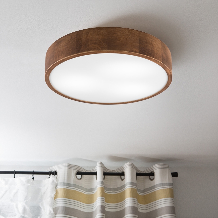 Brilagi - LED-kattovalaisin CARVALHO 3xE27/60W/230V tammi kirsikka halkaisija 47 cm
