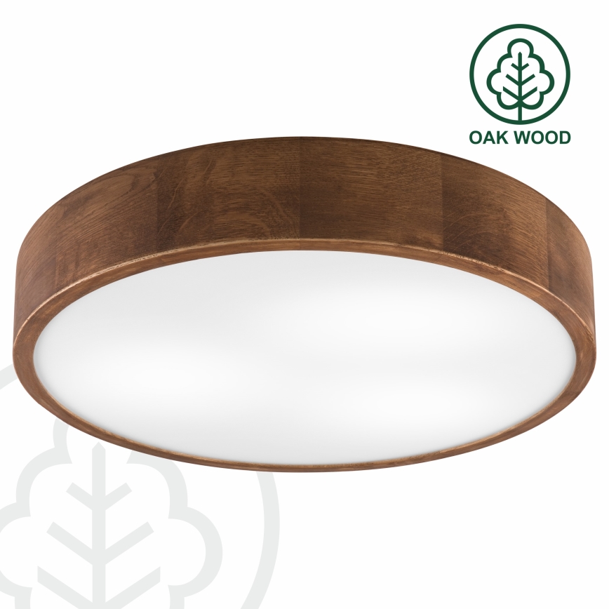 Brilagi - LED-kattovalaisin CARVALHO 3xE27/60W/230V tammi kirsikka halkaisija 47 cm