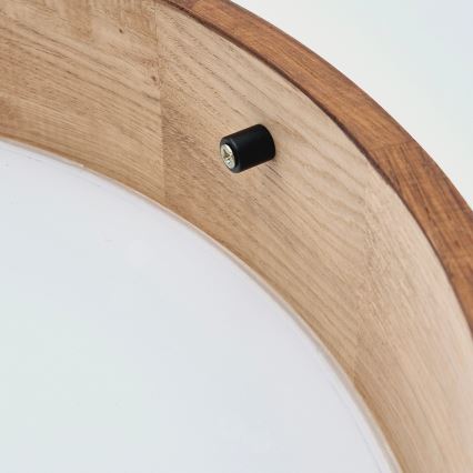 Brilagi - LED-kattovalaisin CARVALHO 3xE27/60W/230V tammi kirsikka halkaisija 47 cm