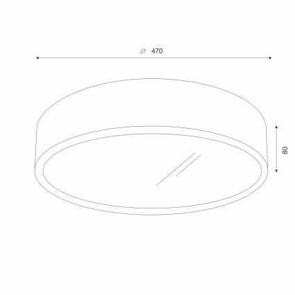 Brilagi - LED-kattovalaisin CARVALHO 3xE27/60W/230V tammi kirsikka halkaisija 47 cm