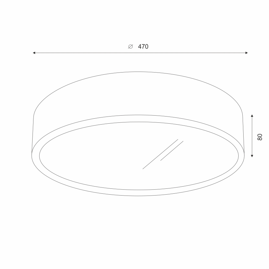 Brilagi - LED-kattovalaisin CARVALHO 3xE27/60W/230V tammi kirsikka halkaisija 47 cm