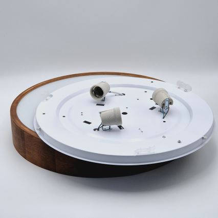 Brilagi - LED Kattojalka CARVALHO 3xE27/60W/230V tammi-kirsikka halkaisija 47 cm