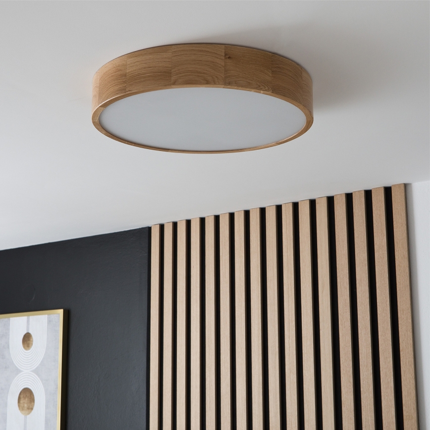 Brilagi - LED Kattojalka CARVALHO 3xE27/60W/230V tammi Ø 47,5 cm