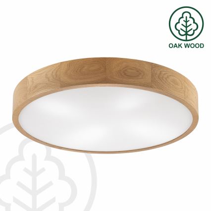 Brilagi - LED-kattovalaisin CARVALHO 4xE27/60W/230V tammi Ø 57,5 cm