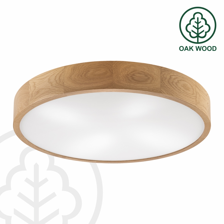 Brilagi - LED-kattovalaisin CARVALHO 4xE27/60W/230V tammi Ø 57,5 cm