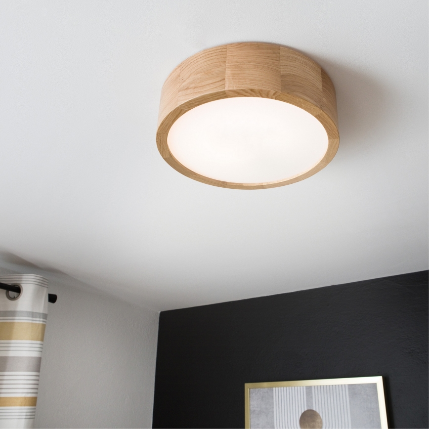 Brilagi - LED-kattovalaisin CARVALHO LED/20W/230V tammi Ø 27,5 cm