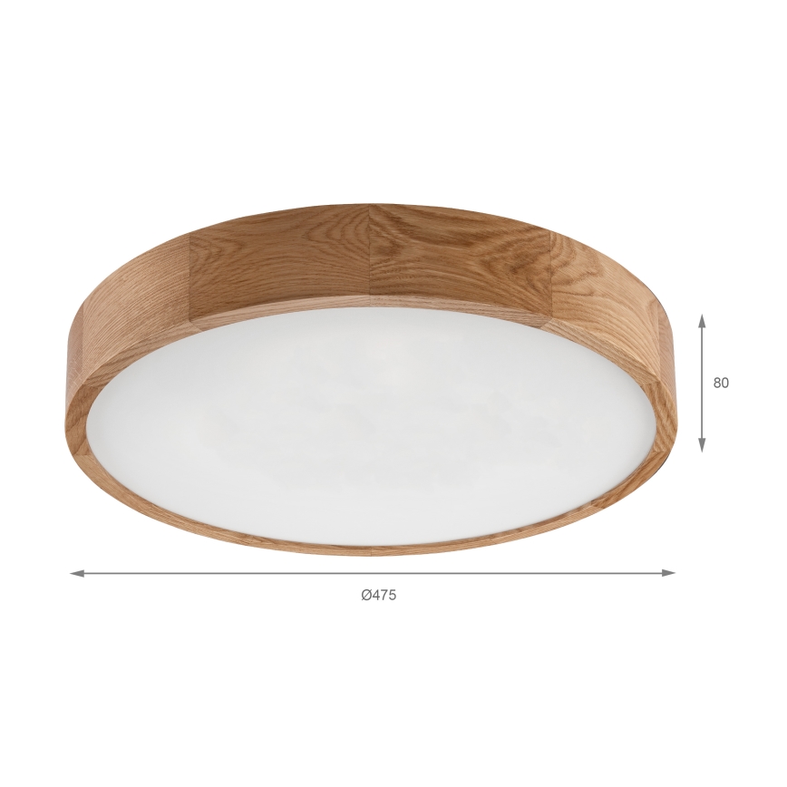 Brilagi - LED-kattovalaisin CARVALHO LED/36W/230V tammi Ø 47,5 cm