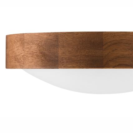 Brilagi - LED-kattovalaisin CARVALHO SLIM 1xE27/60W/230V tammi kirsikka halkaisija 27 cm