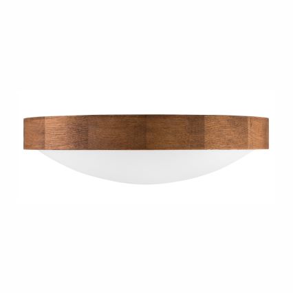 Brilagi - LED-kattovalaisin CARVALHO SLIM 2xE27/60W/230V tammi kirsikka halkaisija 37 cm
