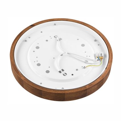 Brilagi - LED-kattovalaisin CARVALHO SLIM 2xE27/60W/230V tammi kirsikka halkaisija 37 cm