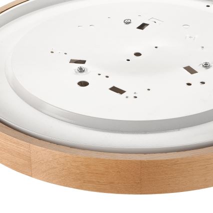 Brilagi - LED-kattovalaisin CARVALHO SLIM 3xE27/60W/230V tammi halkaisija 47 cm