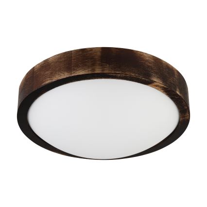 Brilagi - LED-kattovalaisin CARVALHO SLIM SMOKEY LED/20W/230V tammi Ø 27,5 cm