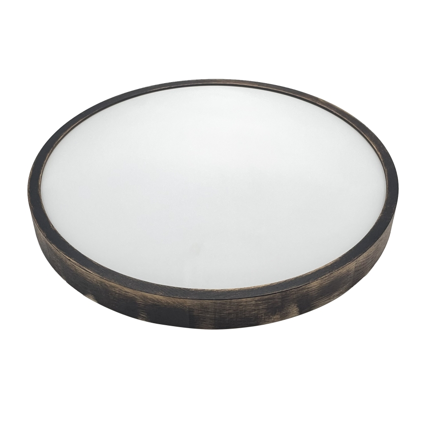 Brilagi - LED-kattovalaisin CARVALHO SLIM SMOKEY LED/36W/230V tammi, halkaisija 47,5 cm