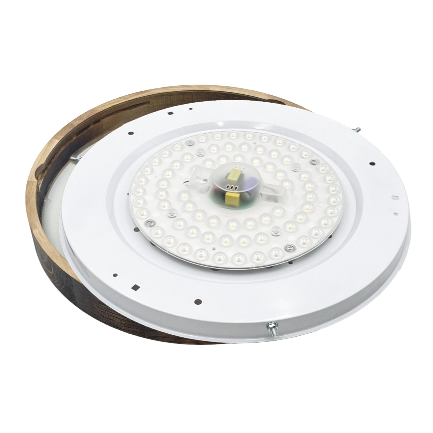 Brilagi - LED-kattovalaisin CARVALHO SLIM SMOKEY LED/36W/230V tammi, halkaisija 47,5 cm
