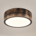 Brilagi - LED-kattovalaisin CARVALHO SMOKEY LED/20W/230V, tammi, halkaisija 27,5 cm