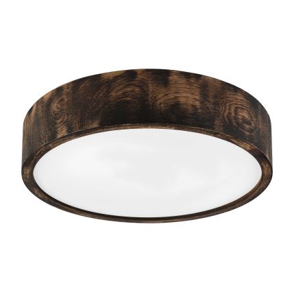 Brilagi - LED-kattovalaisin CARVALHO SMOKEY LED/36W/230V tammi halkaisija 37,5 cm