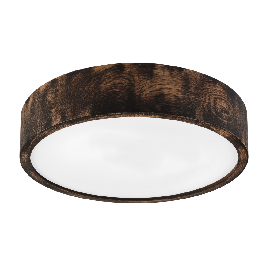 Brilagi - LED-kattovalaisin CARVALHO SMOKEY LED/36W/230V tammi halkaisija 37,5 cm