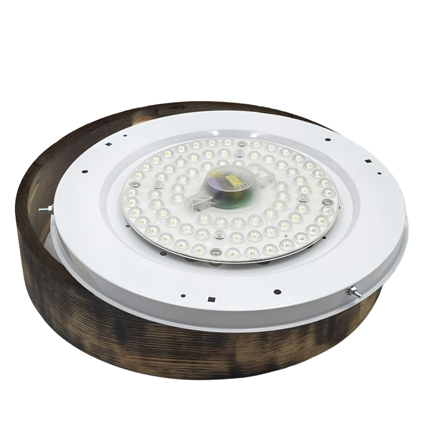 Brilagi - LED-kattovalaisin CARVALHO SMOKEY LED/36W/230V tammi halkaisija 37,5 cm