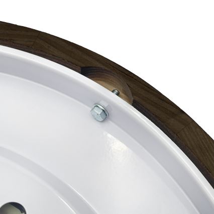 Brilagi - LED-kattovalaisin CARVALHO SMOKEY LED/36W/230V, tammi, halkaisija 47,5 cm