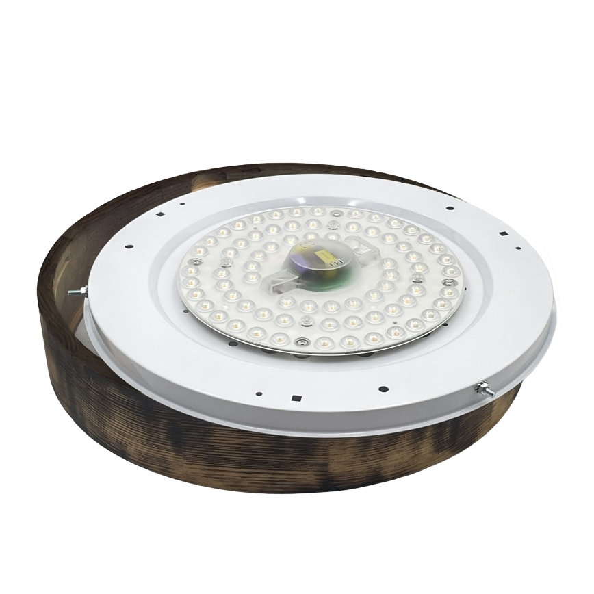 Brilagi - LED-kattovalaisin CARVALHO SMOKEY LED/36W/230V, tammi, halkaisija 47,5 cm