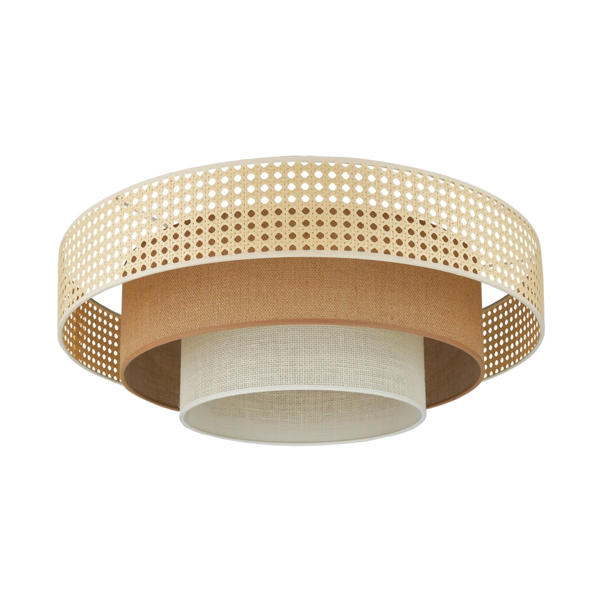 Brilagi - LED-kattovalaisin CEDAR LUNETA LED/26W/230V beige/ruskea/kerma